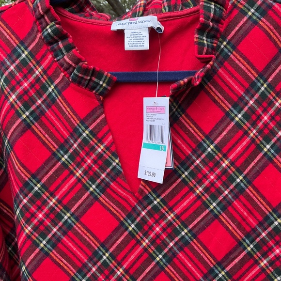 Vineyard Vines Dress Tartan Ruffle Dress 16 NWT $109 - Picture 10 of 10